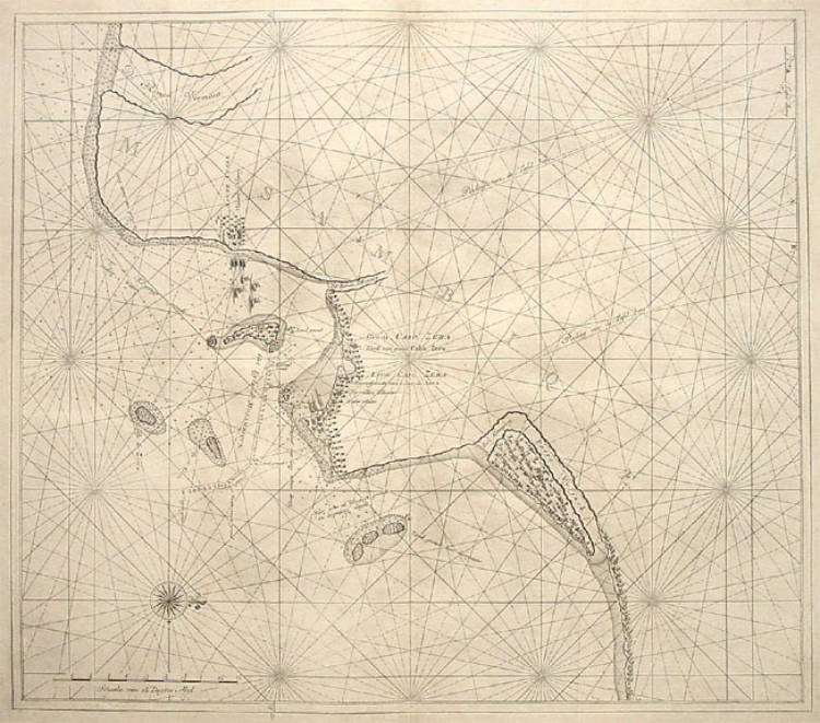 Antique map of Mosambique by van Keulen