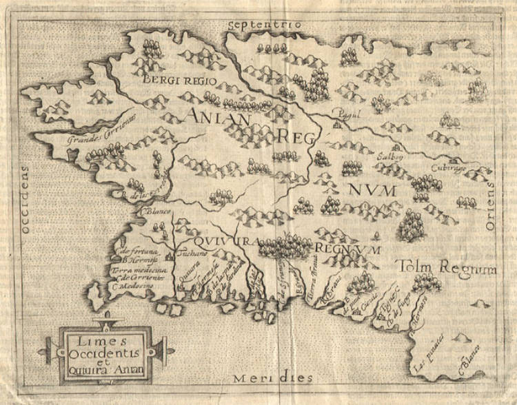 Antique map of California to Alaska by Acosta/Metellus