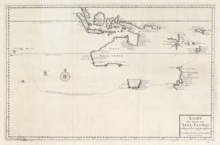 Antique map of Australia by Valentijn