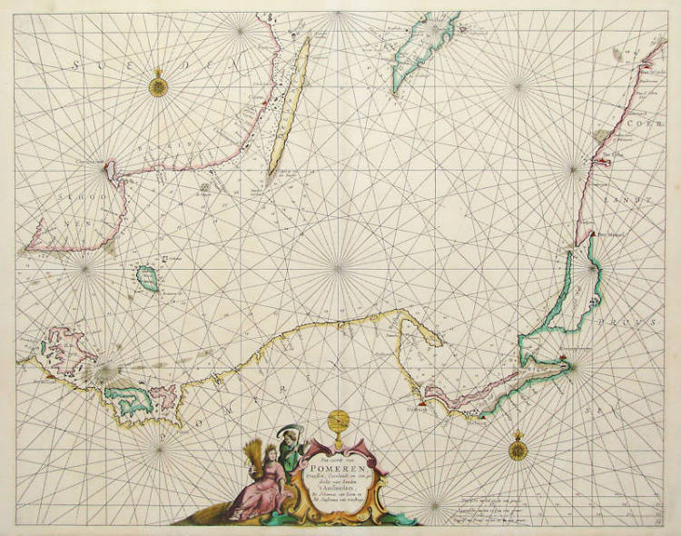 Antique map of Pomeren by van Loon