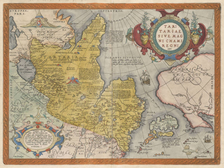 Antique map of Tartaria by Ortelius