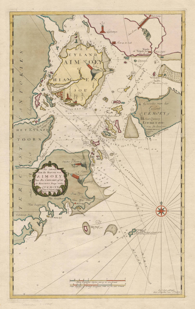 Antique map of Amoy and Quemoy by van Keulen