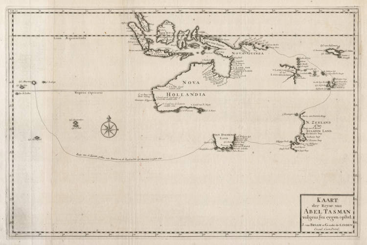 Antique map of Australia by Valentijn