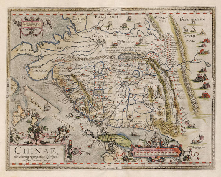 Antique map of China by Ortelius