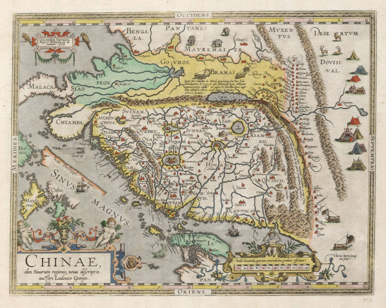 Antique map of China by Ortelius