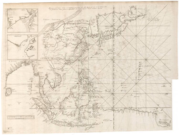 Antique map of Southeast Asia by Thévenot