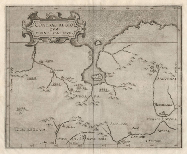 Antique map of America, USA, Canada by Wytfliet