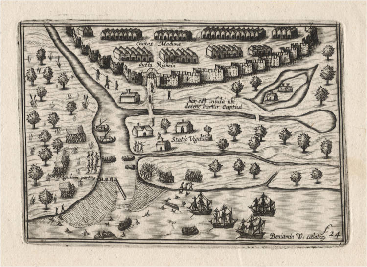 Antique map of Madura by Wright