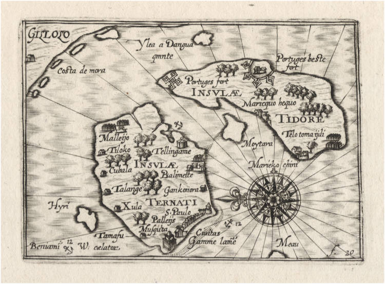 Antique map of the Spice Islands by Wright