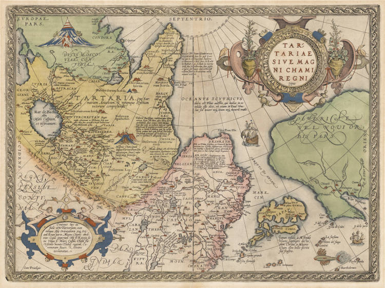 Antique map of Tartaria by Ortelius